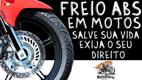 Freio ABS em motos, salve sua vida, exija os seus direitos