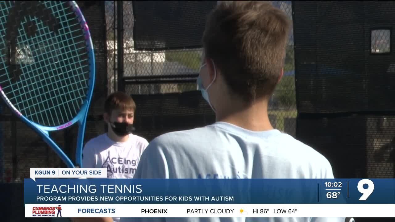 Tennis program provides new opportunities for kids with autism