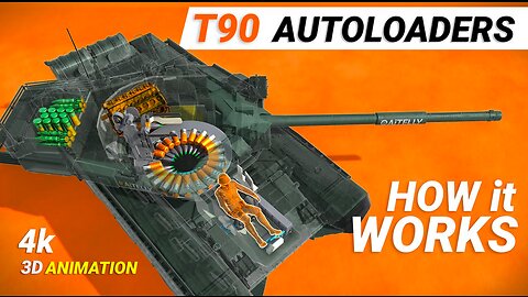 Autoloader How it Works T-90M | Main Battle Tank Engineering Explained - MilTec by AItelly3d