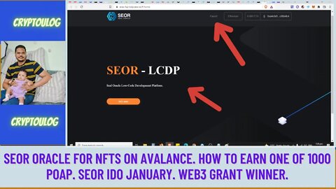 SEOR Oracle For NFTS On Avalance. How To Earn One Of 1000 POAP. SEOR IDO January. Web3 Grant Winner.