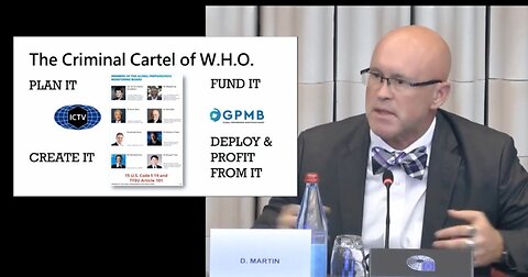 Another Effort By Dr. David Martin and Politicians in EU Parliament - Warning The World of W.H.O.