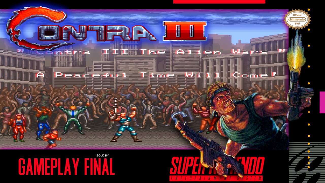 Contra III: The Alien Wars FINAL || 720P + 60FPS + SHADERS || #snes