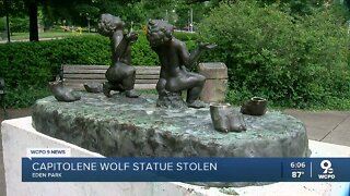 Eden Park's Capitolene Wolf Statue stolen