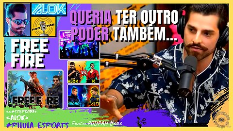 TUDO O QUE ALOK falou sobre FREE FIRE no PODPAH! StepCortes