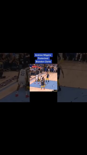 Andrew Wiggins Posterized Brandon Clarke