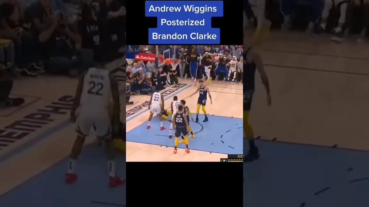 Andrew Wiggins Posterized Brandon Clarke