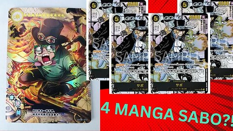 Can We get a 4th Manga Sabo!?!?!?!?!? - Op04 Display Double Pack Opening