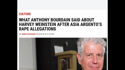 A WEEK OF COINCIDENCES OR SOMETHING MORE??? (ANTHONY BOURDAIN & KATE SPADE) - 2018
