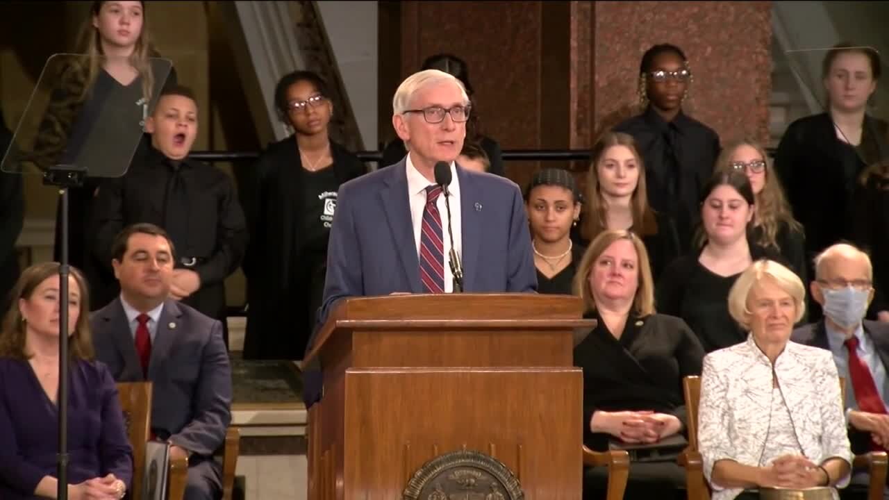 Tony Evers sworn in as 46th governor of Wisconsin