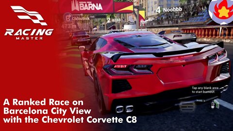 A Ranked Race on Barcelona City View on Chevrolet Corvette C8 | Racing Master