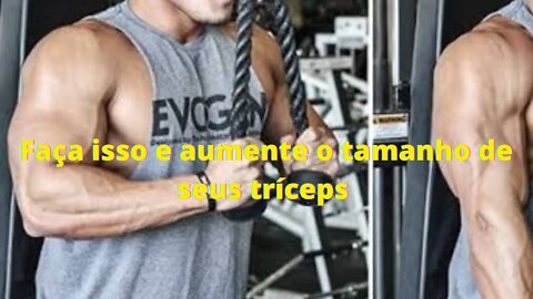 Treino para deixar seus tríceps gigantes!