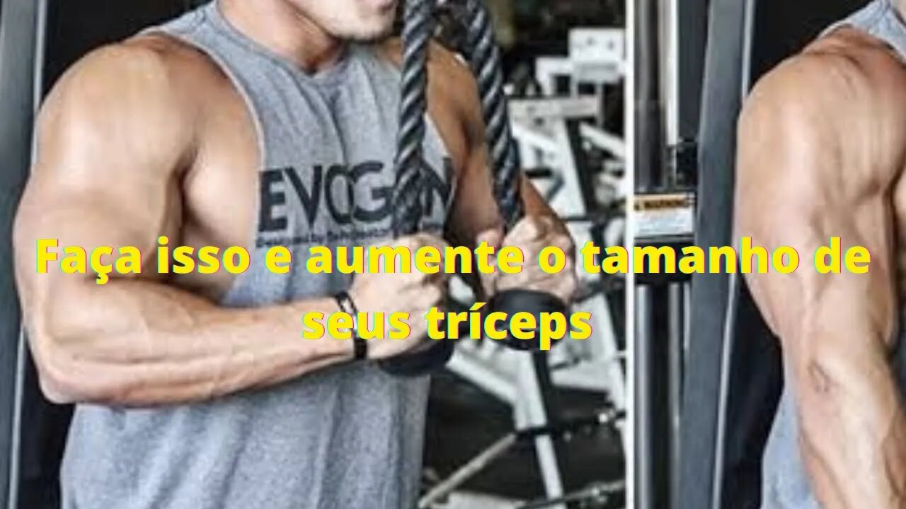 Treino para deixar seus tríceps gigantes!