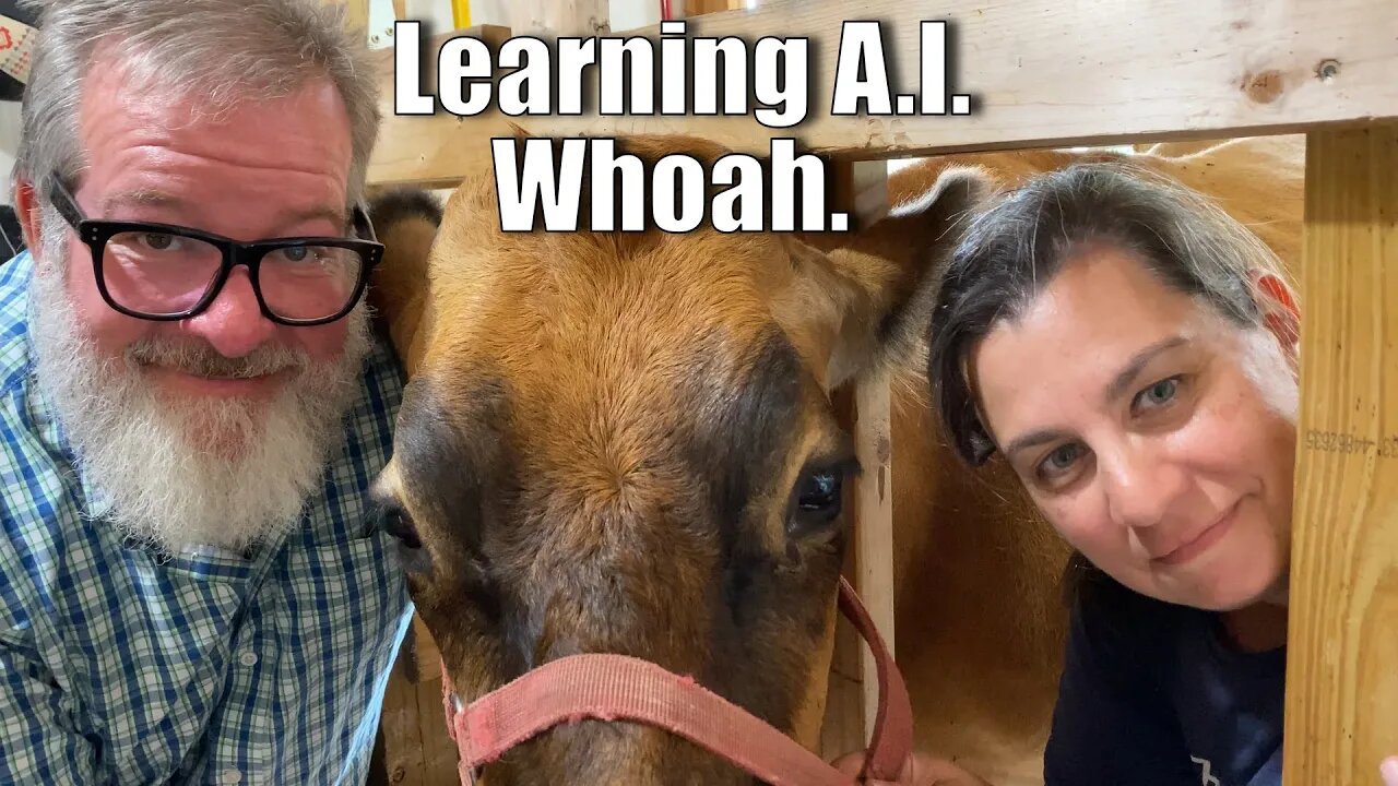 Learning A.I. Whoa. | A Big Family Homestead VLOG