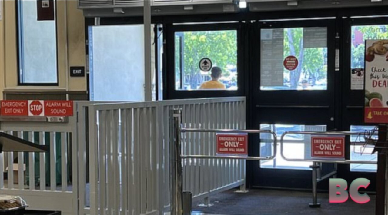 San Francisco supermarket installs metal exit gates to stop shoplifters