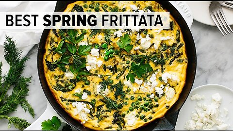 BEST FRITTATA RECIPE | with vibrant spring vegetables