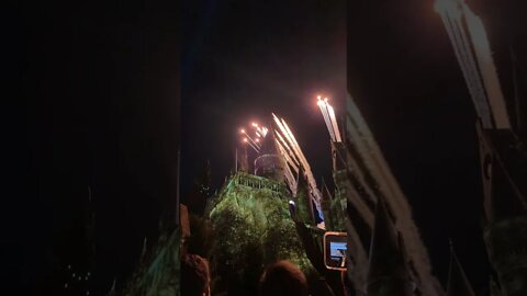 Light show on Hogwarts Castle #shorts #wizardingworld #uoap #ioa