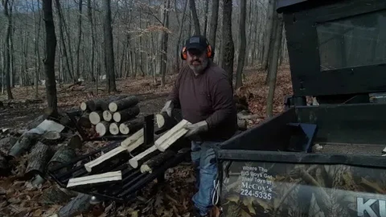 Gathering Oak,Maple & Hickory To Smoke Our Pork #farmsteading #farmlife #ruggedmade #smokedmeat