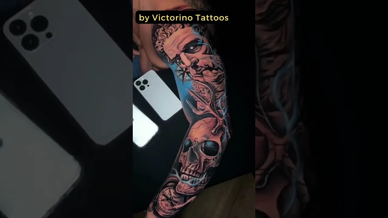 Stunning work by Victorino Tattoos #shorts #tattoos #inked #youtubeshorts