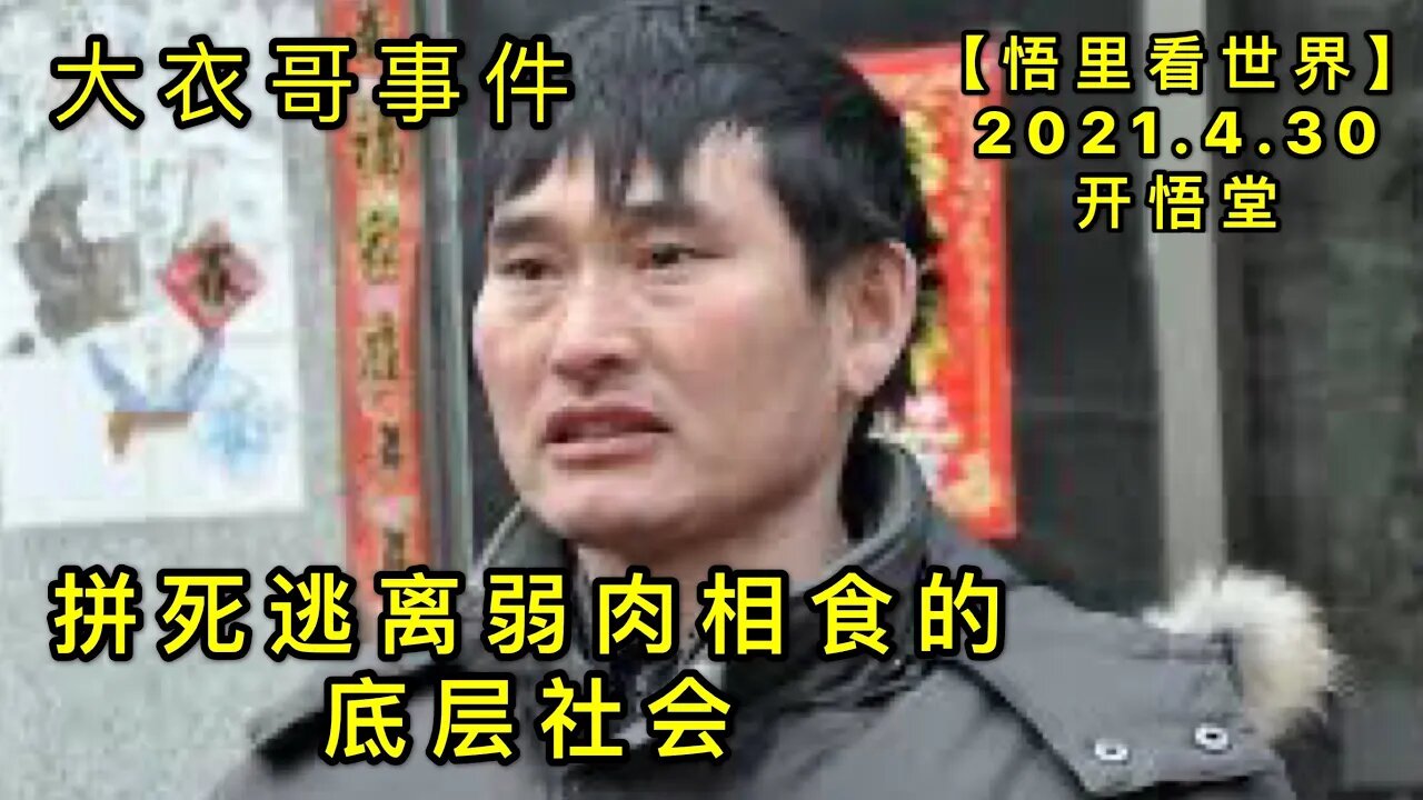 KWT1619DY哥事件: 拼死逃离弱肉相食的底层社会20210430-8【悟里看世界】