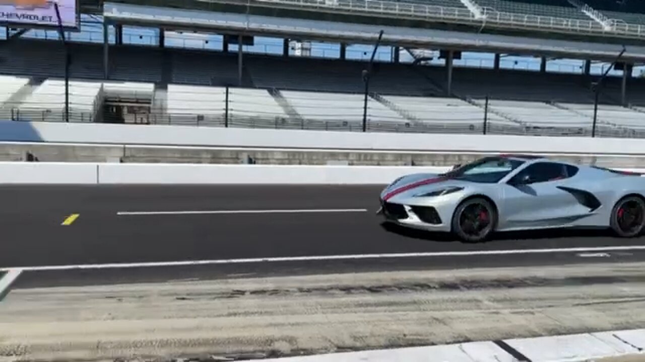Indianapolis speedway C8 Corvette