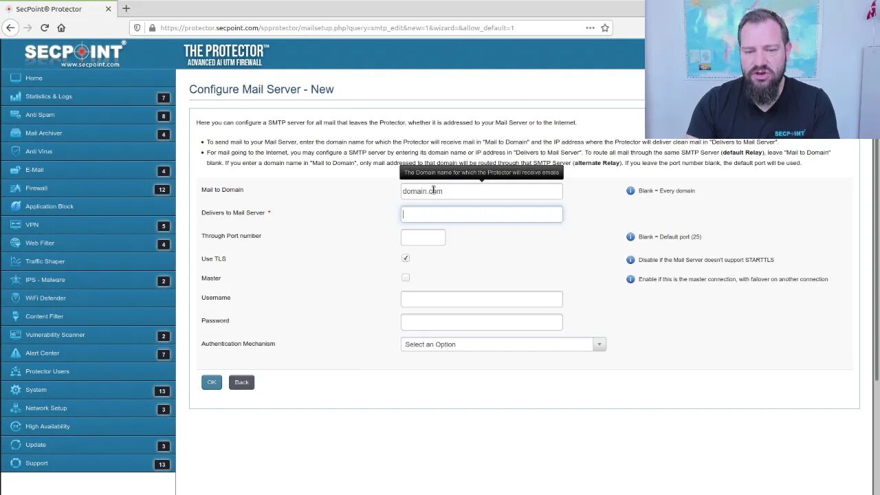 SecPoint Protector AntiSpam Domain MX Record Scanning