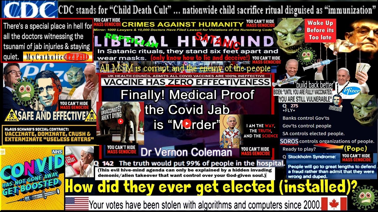 DR. VERNON COLEMAN - Finally! Medical Proof the Covid Jab is Murder (please see description)