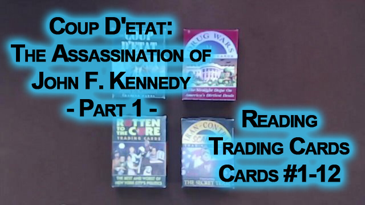 “Coup D'etat: The Assassination of John F. Kennedy” Trading Cards, 1990, Eclipse Comics ASMR Reading