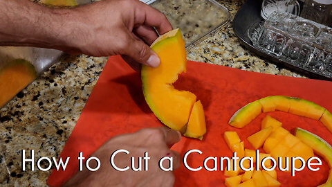 Cutting a Cantaloupe