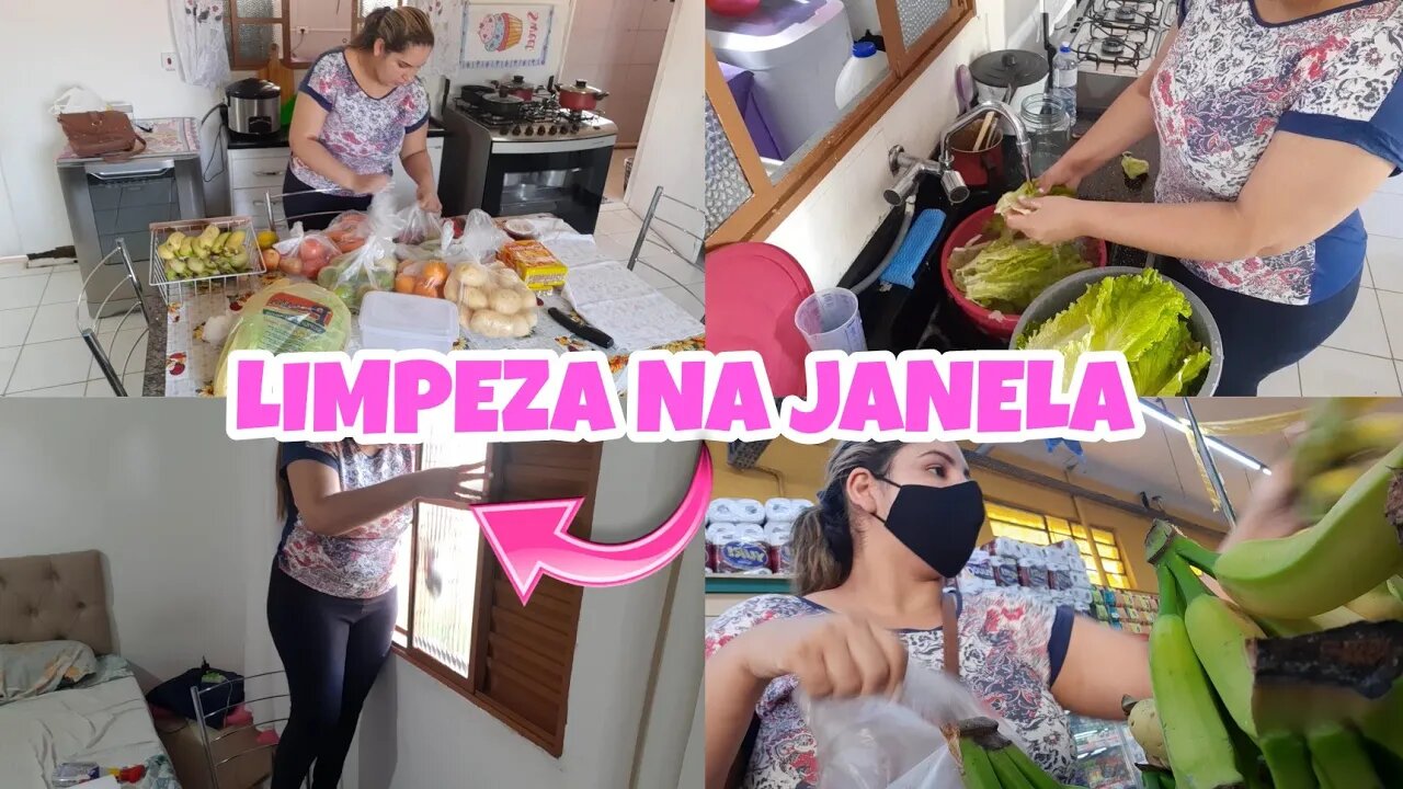 VLOG LIMPEZA NAS JANELA | ALMOÇO SIMPLES |PASSEI MUITA ROUPA