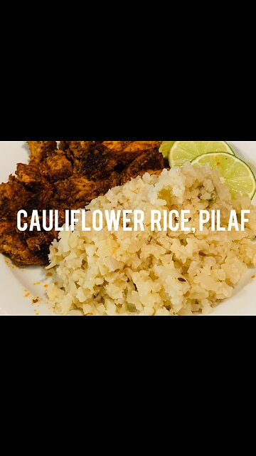 Keto Cauliflower Rice. How To Make Cauliflower Rice Pilaf.