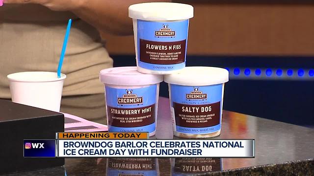 Browndog Barlor celebrates National Ice Cream Day