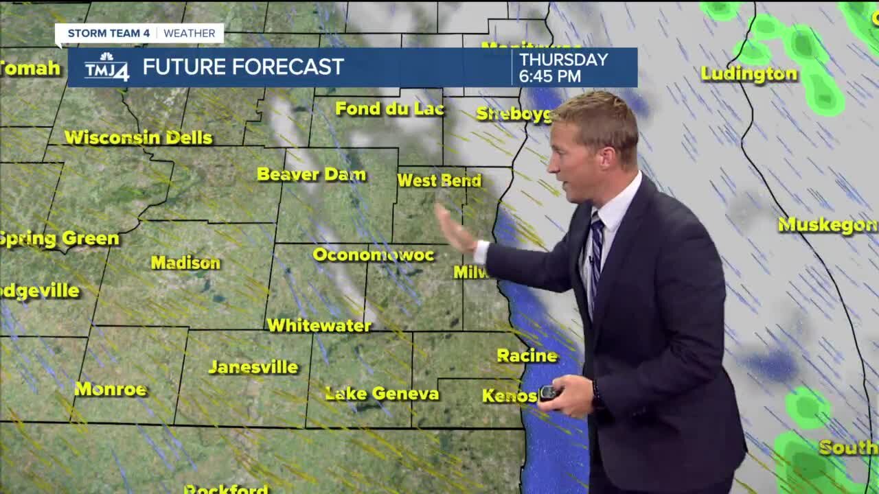 Chances for showers Thursday