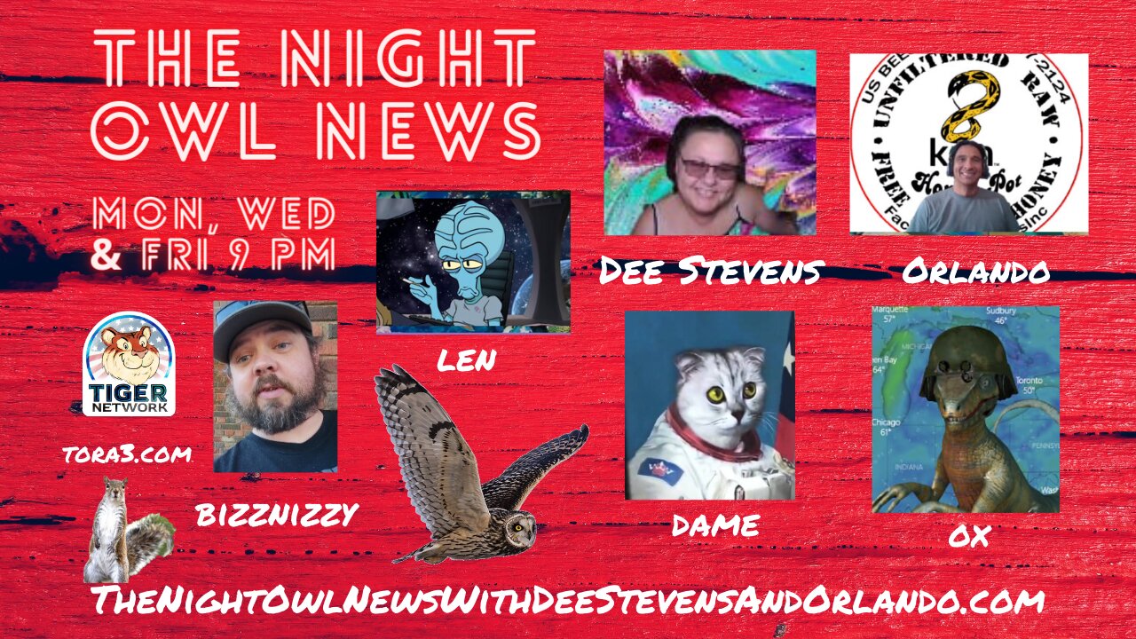 Promo-Night Owl News With Dee, Orlando, Dame, Ox, Bizznizzy & Len 'Fun Friday Free For All'- 09082023