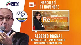 🔴 Interventi dell'On. Alberto Bagnai ospite a "ReStart" (13/11/2024).