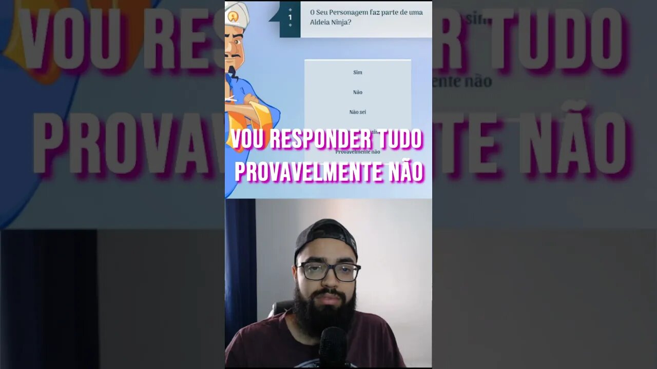 E se eu Responder tudo provavelmente não no Akinator? #shorts