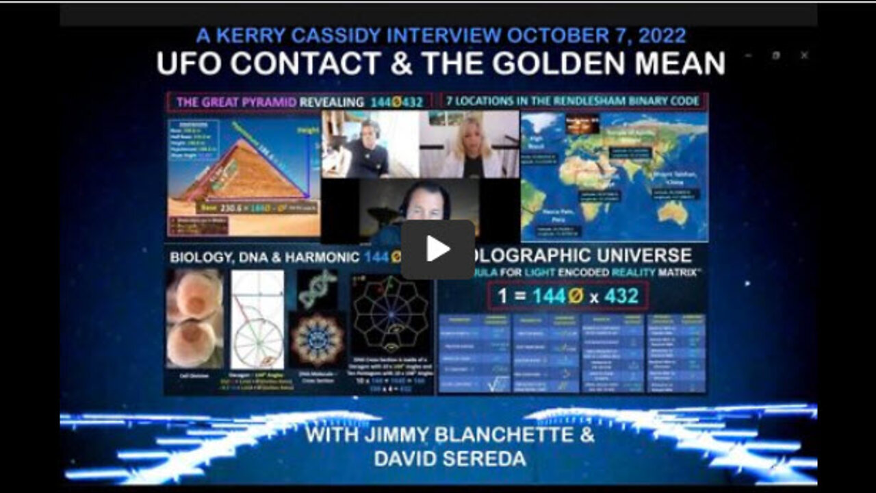 KERRY CASSIDY -JIMMY BLANCHETTE & DAVID SEREDA: UFO CONTACT AND THE GOLDEN MEAN