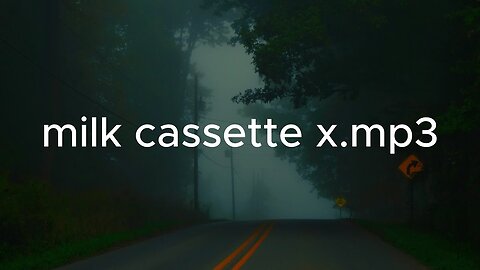 milk cassette x mp3 - analog_mannequin