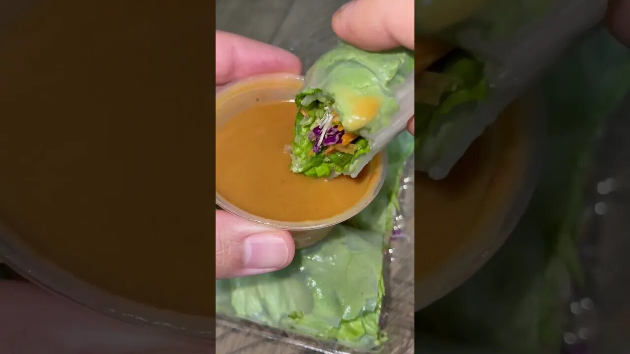 Crunchy avacado rolls eating ASMR