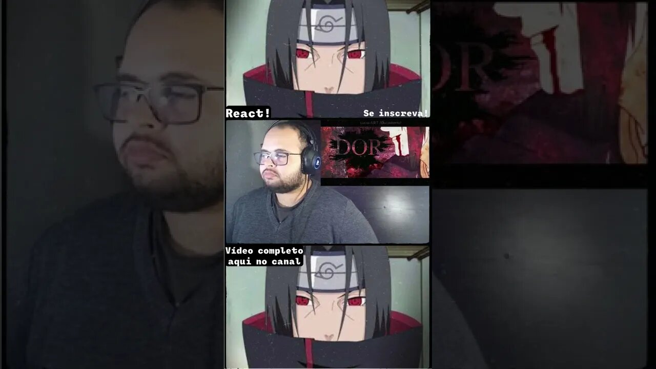 REACT Rap do Itachi 7 minutoz - #shorts