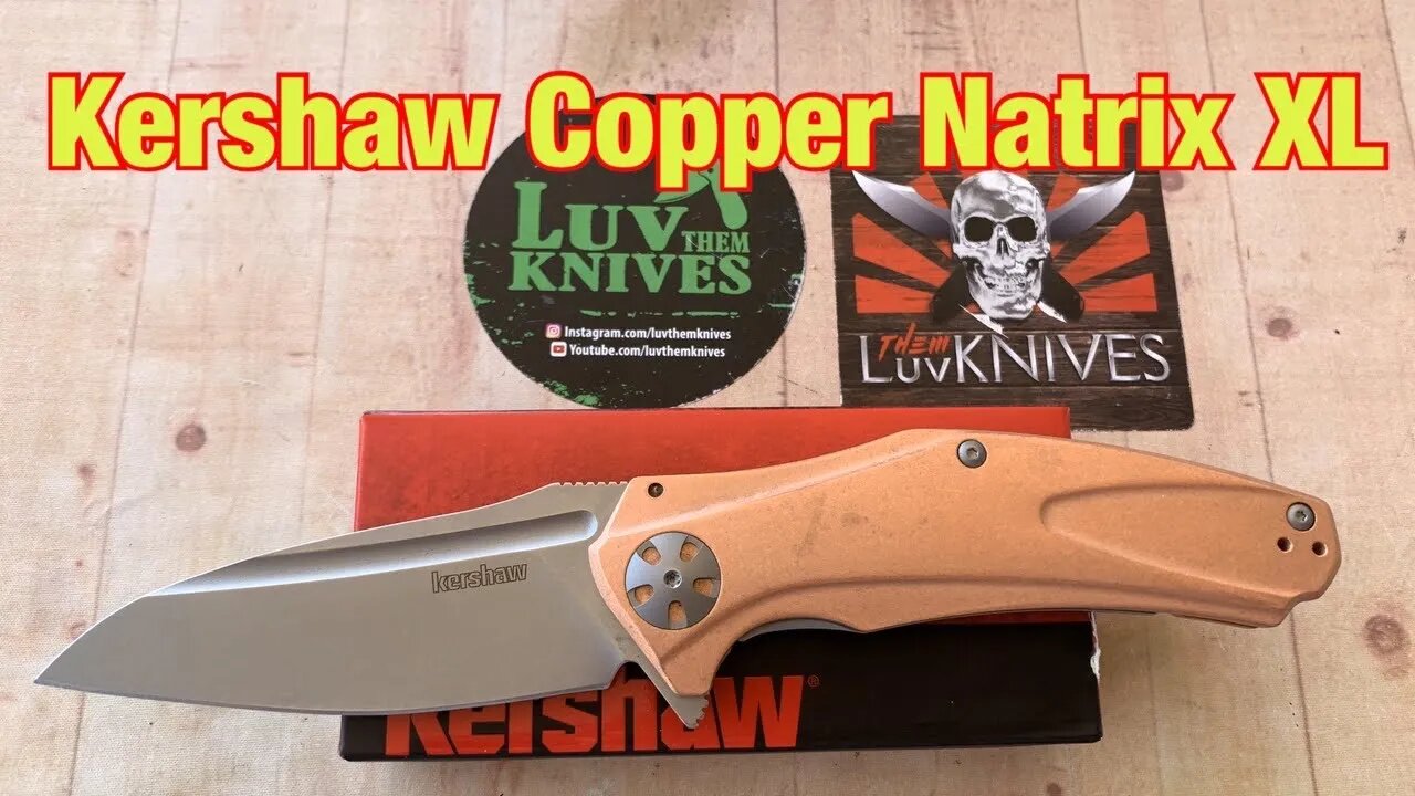 Kershaw 7008cu Copper Natrix XL /includes disassembly/ Great design but...... Not for me !