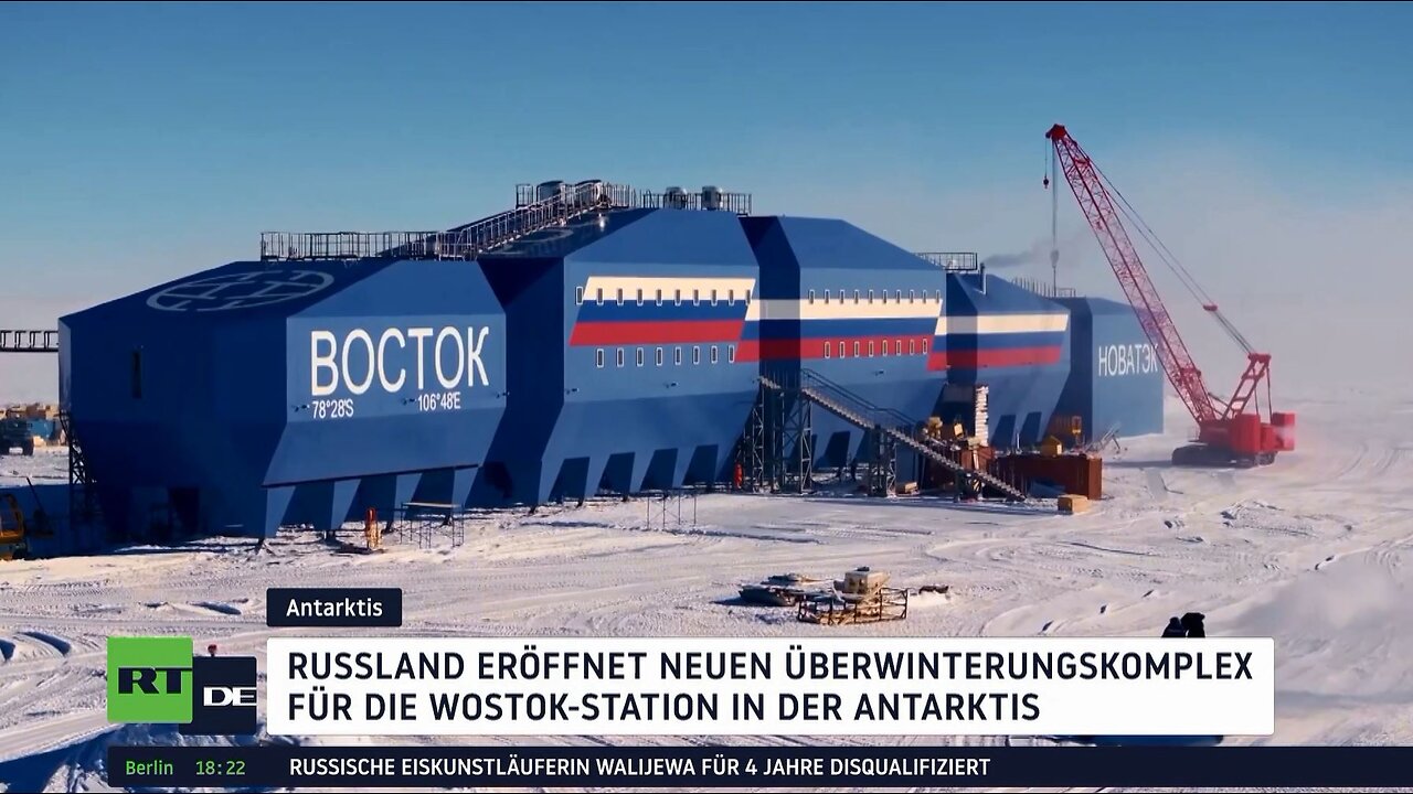 Russland eröffnet neuen Überwinterungskomplex für die Wostok-Station in der Antarktis