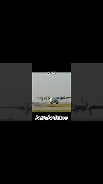 Watch World Largest Propeller Aircraft #Antonov #AN22 #Aviation #AeroArduino