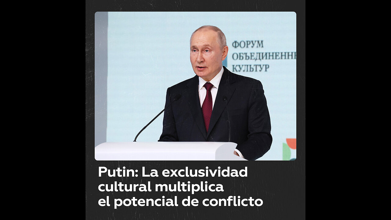 Vladímir Putin sostiene que las tendencias belicistas se deben al colonialismo cultural