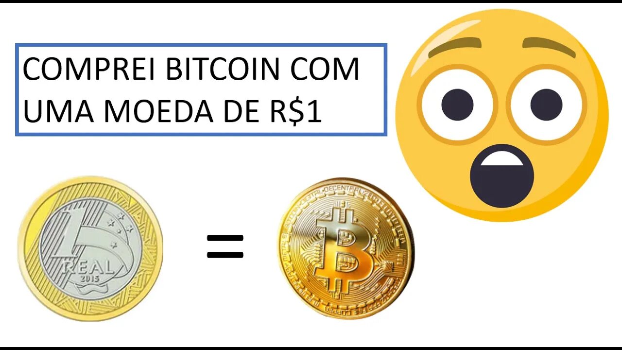 [CRIPTOMOEDAS] COMPREI BITCOIN COM UMA MOEDA DE R$1 [MERCADOPAGO]