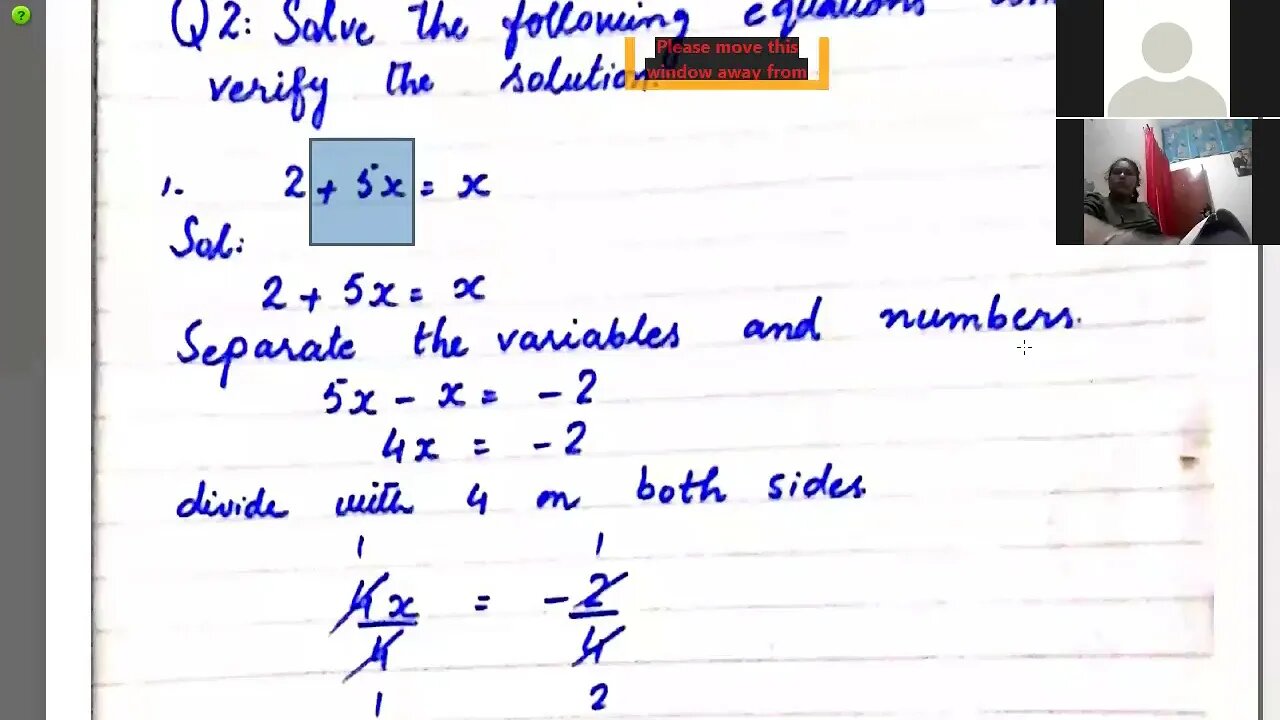 Zoom Online Maths A Lecture 5 Class VI 7 12 2020