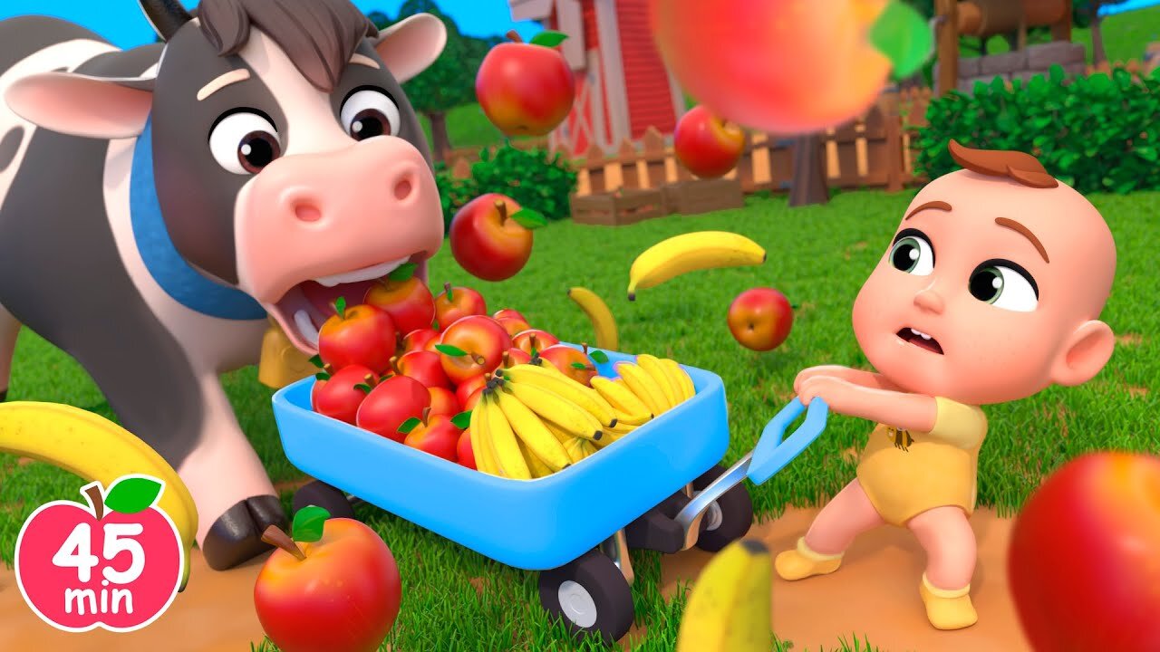 Apples and Bananas | Feeding Animals Song +MORE Lalafun Nursery Rhymes & Kids Songs