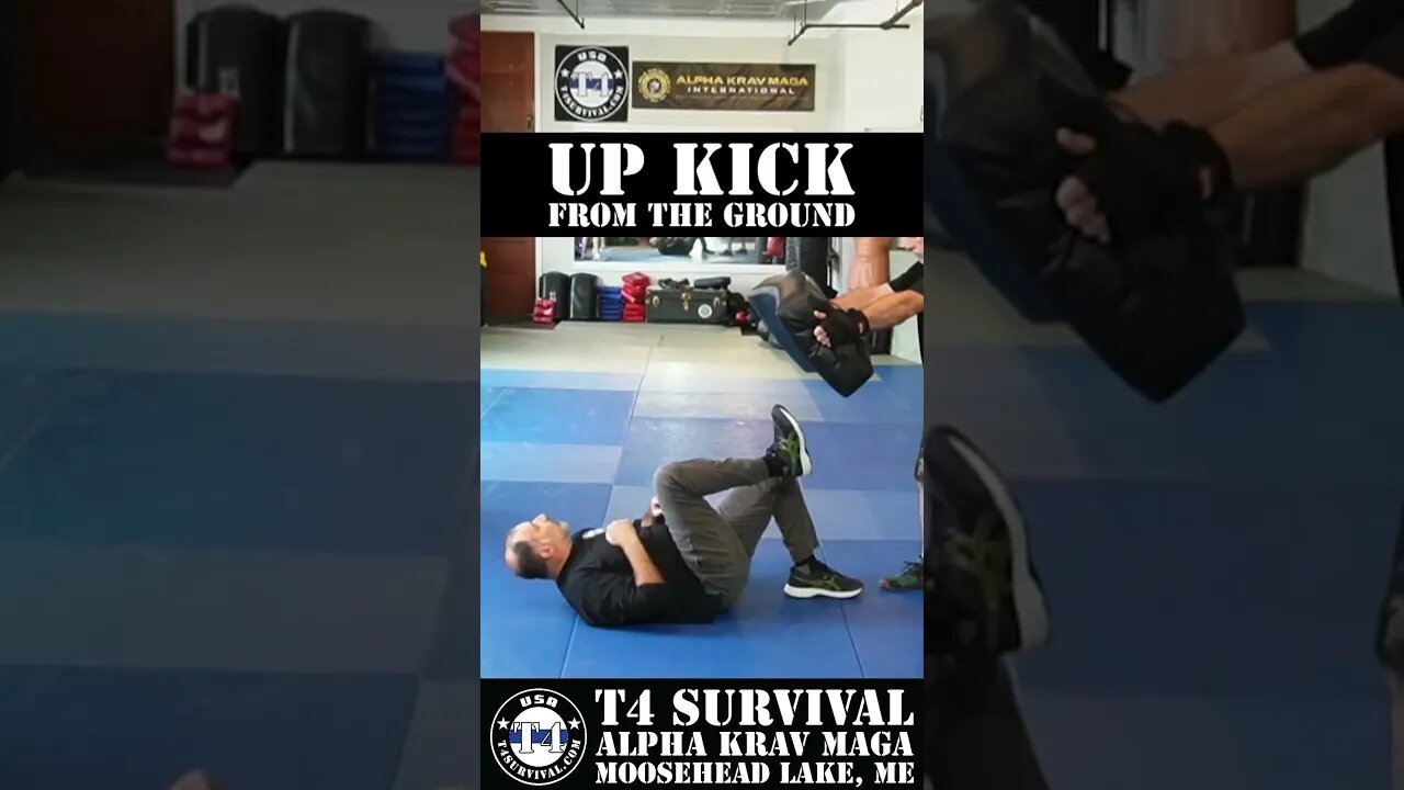 How To Up Kick from the Ground in a Fight #selfdefense #kravmaga #martialarts #mma #groundfighting