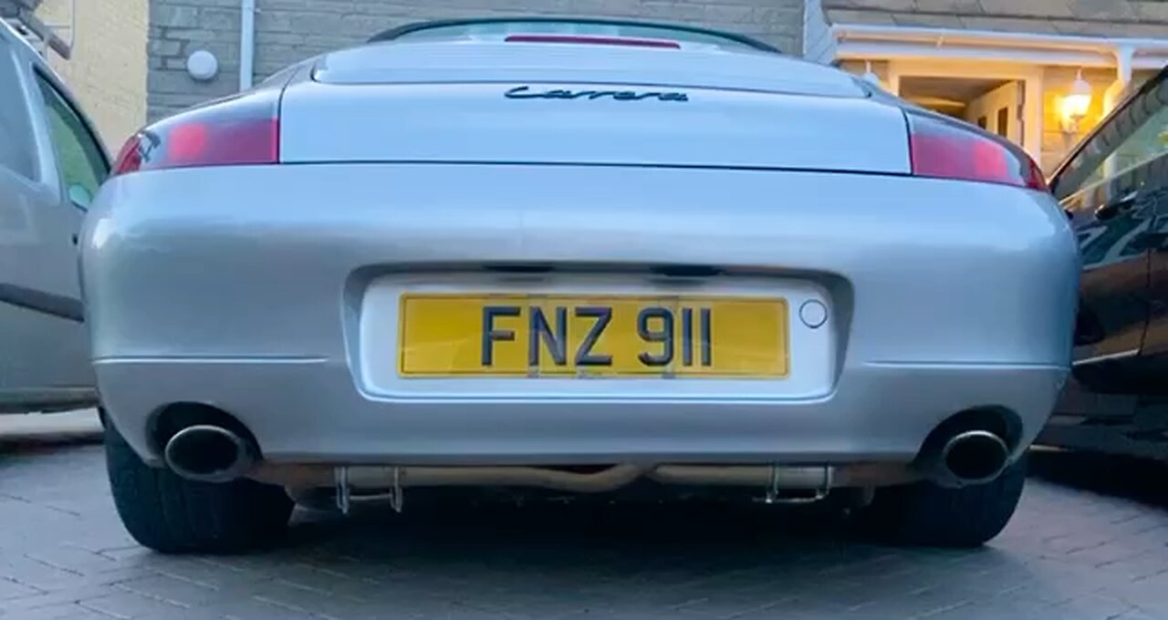 Porsche 911 Carrera with sports exhaust