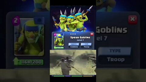 CLASH ROYALE GOBLINS LANCEIROS #shorts