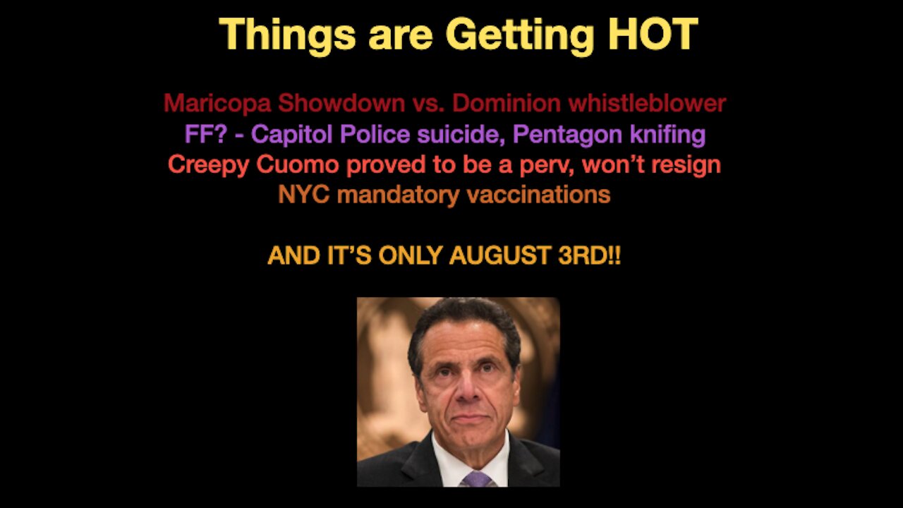 Things are Getting HOT And it’s only August 3rd!